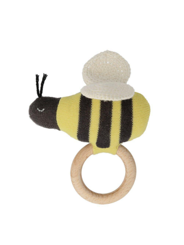 Baby-Rassel "gldHUMMEL" aus Bio-Baumwolle