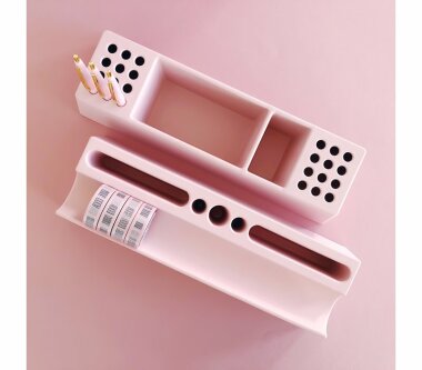 Schreibtisch-Organizer "gldWASHI PINK"