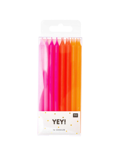 Kerzen &ldquo;gldNEONLICHTt&rdquo; in Neonfarben