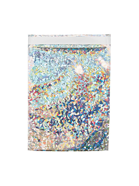 Versandtaschen &ldquo;gldHOLLY&rdquo; in holo-silber