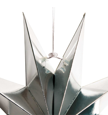 Papierstern &ldquo;gldSTAR&rdquo; in silber