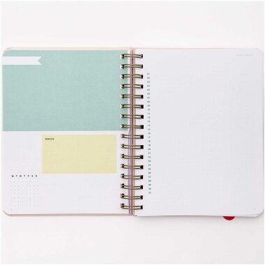 Notebook &amp; Planner &quot;gldGO FOR IT&rdquo; in rosa