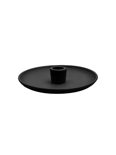 Kerzenhalter "gldPORZELLAN" in schwarz L