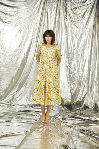 Bluse mit Zitronenprint &quot;gldJENNY&quot; aus...