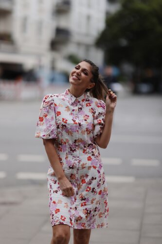 Kurzes Hemdkleid "gldFAMULA" mit Puffärmeln