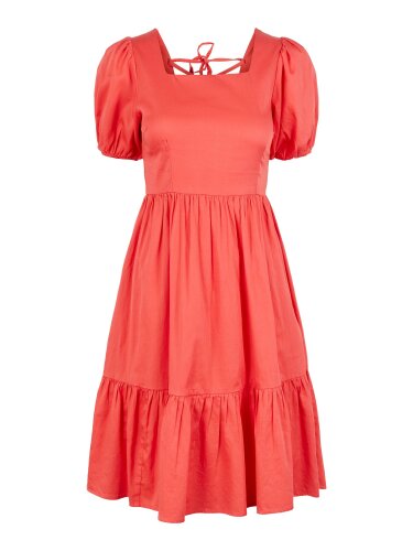 Kurz&auml;rmliges Kleid &quot;gldSCOOPA&quot; in rot