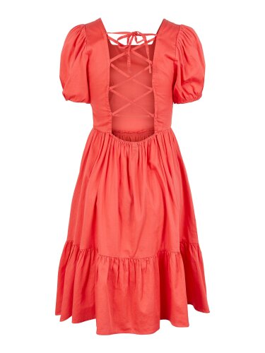 Kurz&auml;rmliges Kleid &quot;gldSCOOPA&quot; in rot