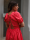 Kurz&auml;rmliges Kleid &quot;gldSCOOPA&quot; in rot
