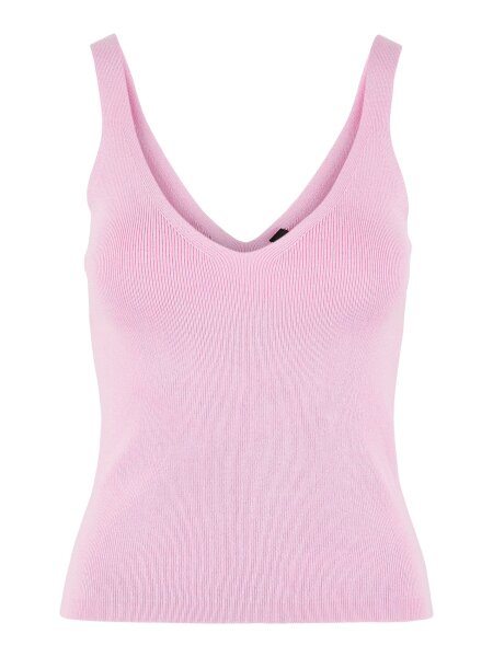 Geripptes V-Neck Top &quot;gldDALIS&quot;  in pink