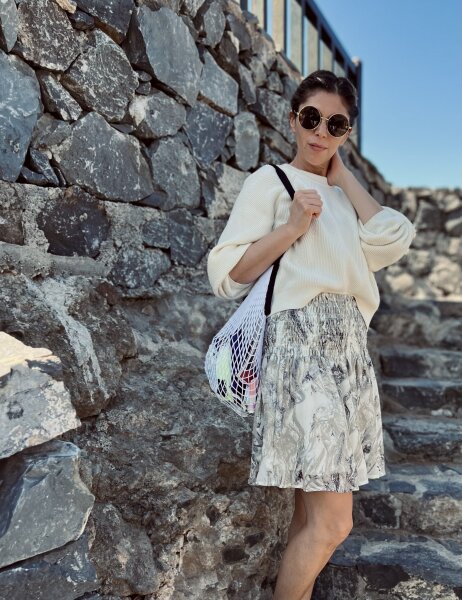 Gemusterter Rock &quot;gldKABRINA&quot;