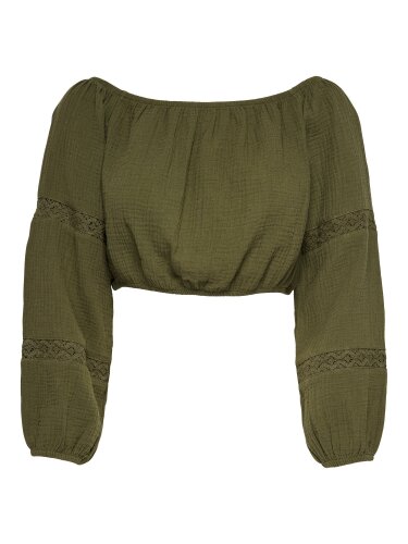 Schulterfreie Bluse "gldTILLA THYRA" in drei...