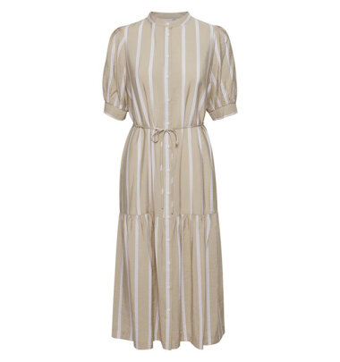Geknöpftes Midikleid "gldELDA" mit Streifen