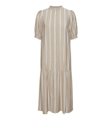 Geknöpftes Midikleid "gldELDA" mit Streifen