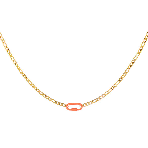 Halskette "gldSCHLOSS" in mehreren Farben Orange