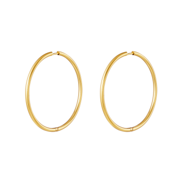 Schlichte Creolen &quot;gldLENA&quot; in gold