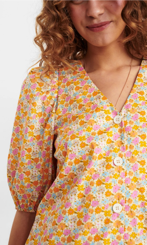 Gebl&uuml;mtes Kleid &quot;gldCARLYLE&quot; aus Baumwolle