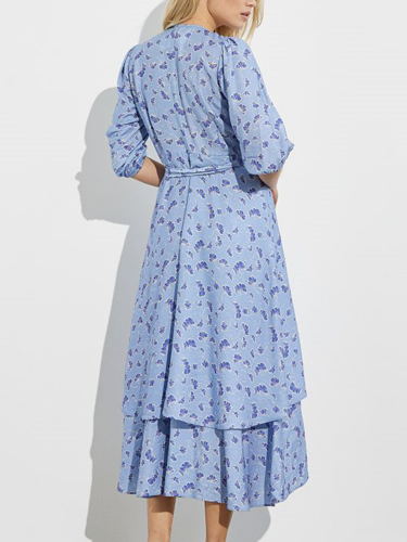 Gebl&uuml;mtes Wickelkleid &quot;gldBIBBI&quot; aus nachhaltiger Viskose