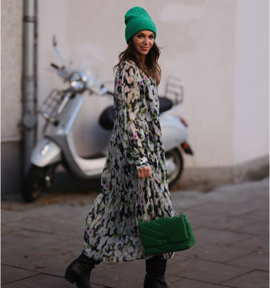 Gemustertes Midikleid &quot;gldBERNANO&quot;