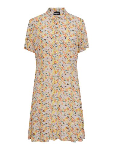 Geblümtes Hemdkleid "gldMY" in gelbtönen