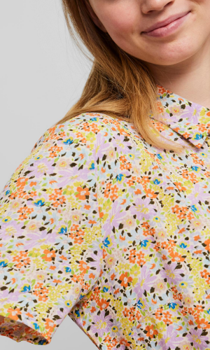 Gebl&uuml;mtes Hemdkleid &quot;gldMY&quot; in gelbt&ouml;nen