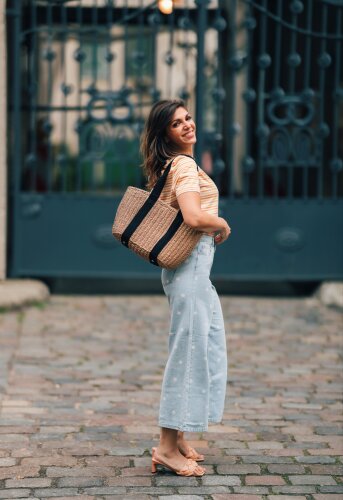 Sandale mit Absatz &quot;gldJESSIE&quot; in aprikos