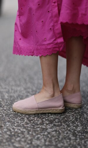 Espendrilles in Suede &quot;gldELLEN&quot; in hellrosa