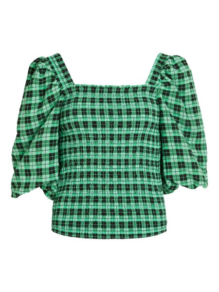 Gesmoktes Top mit Puff&auml;rmel &quot;gldQUIN&quot;