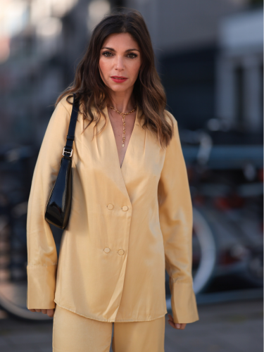 Bluse &quot;gldANGILIQUE&quot; in gl&auml;nzendem Gelb