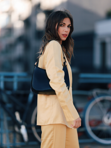 Bluse &quot;gldANGILIQUE&quot; in gl&auml;nzendem Gelb