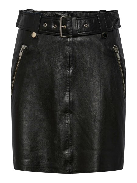 Lederrock &quot;gldZEROLA&quot; in schwarz