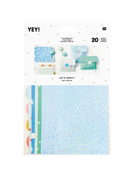 Papiert&uuml;tchen &quot;gldSPRINKLE&rdquo; mit s&uuml;&szlig;en Mustern in verschiedenen Farben