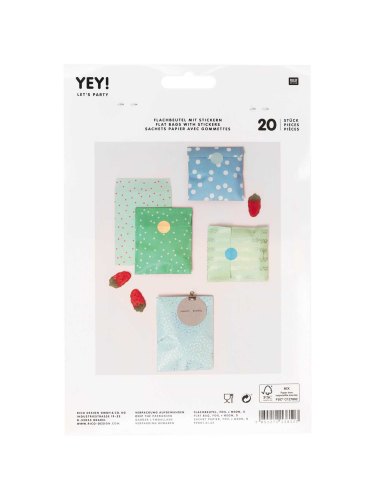 Papiert&uuml;tchen &quot;gldSPRINKLE&rdquo; mit s&uuml;&szlig;en Mustern in verschiedenen Farben