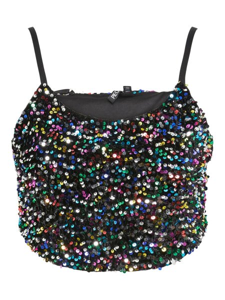 Croptop &quot;gldOLINE&quot; mit Glitzernden Pailletten