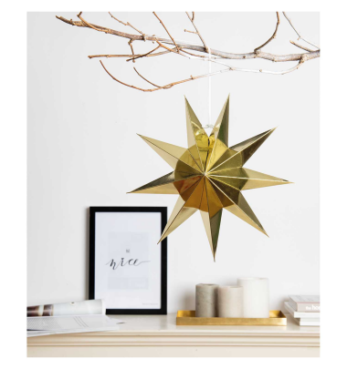Papierstern &quot;gldSTAR&quot;  in gold