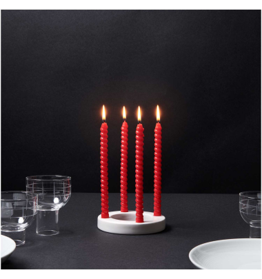 Adventskranz &quot;gldLIGHT&quot; aus Keramik