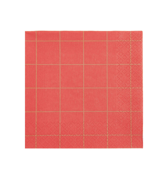 Servietten &quot;gldRASTER&quot; in rot