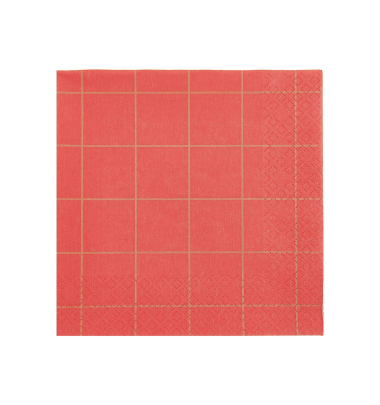 Servietten &quot;gldRASTER&quot; in rot