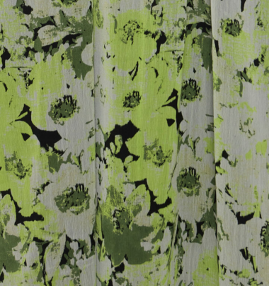 Gemustertes Midikleid "gldKANUI" aus nachhaltigem Polyester