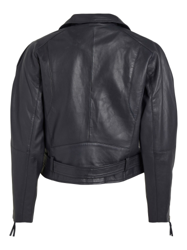Biker-Lederjacke “gldCAMELY” in dunkelblau