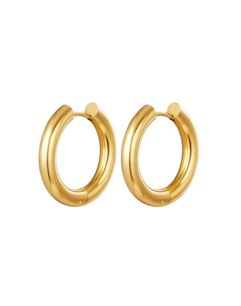 Einfache Creolenohrringe "gldHELEN"