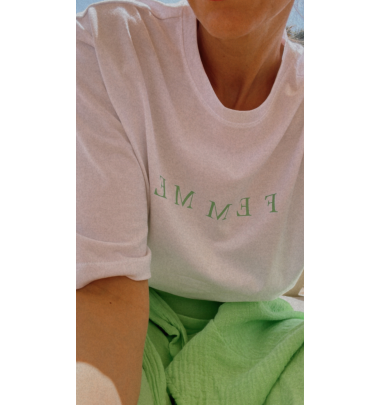 T-Shirt "gldVILJA" in wei&szlig;