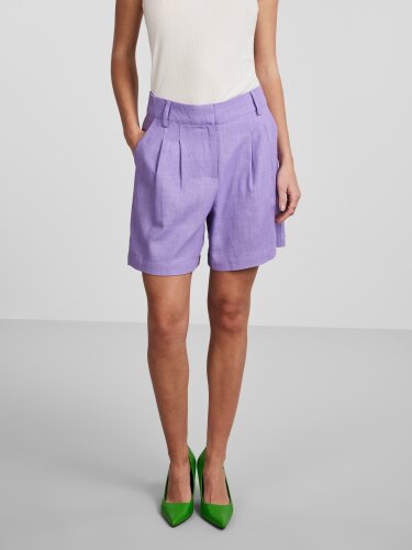 Shorts mit Leinen-Anteil "gldISMA" in lila