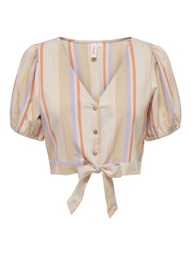 Geknotete Bluse &quot;gldTINE&quot; mit Streifen