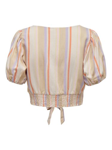 Geknotete Bluse &quot;gldTINE&quot; mit Streifen