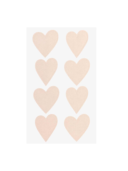 Sticker &quot;gldHERZEN&quot; in puder