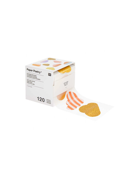 Sticker &quot;gldWOLKEN&quot; auf der Rolle