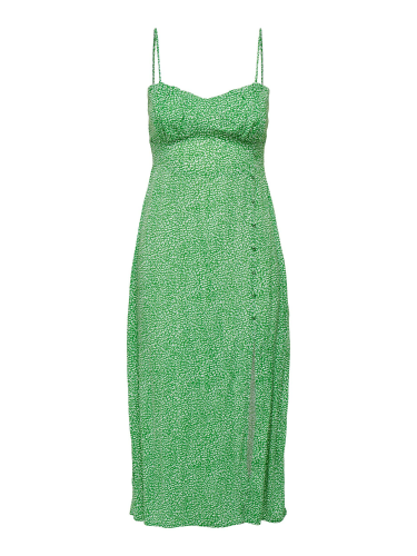 Gemustertes Midi-Kleid &quot;gldLEONORA&quot; in gr&uuml;n