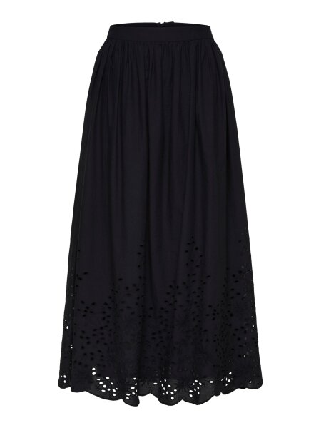 Midirock &quot;gldRAMONE&quot; mit Lochstickerei in schwarz