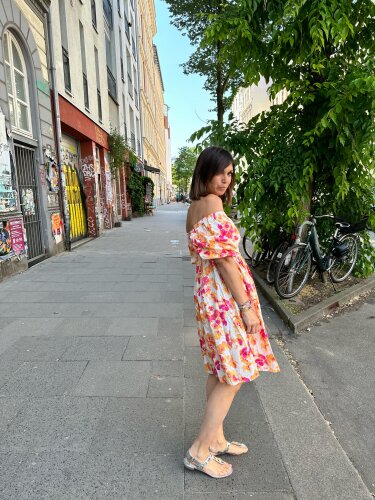 Kurzes Kleid &quot;gldDORITA&quot; mit Blumenprint