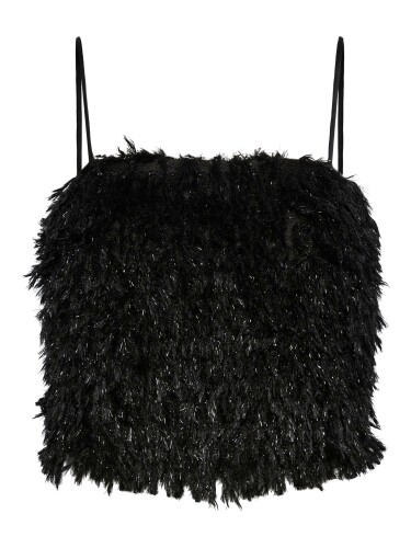 Crop Top &quot;gldTUFT&quot; in schwarz